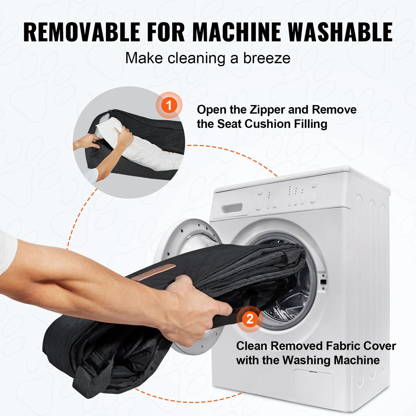 SucceBuy Waterproof Dog Car Seat Booster With Clip On Leash And PP Cotton Car Bed For Medium To Large Dogs