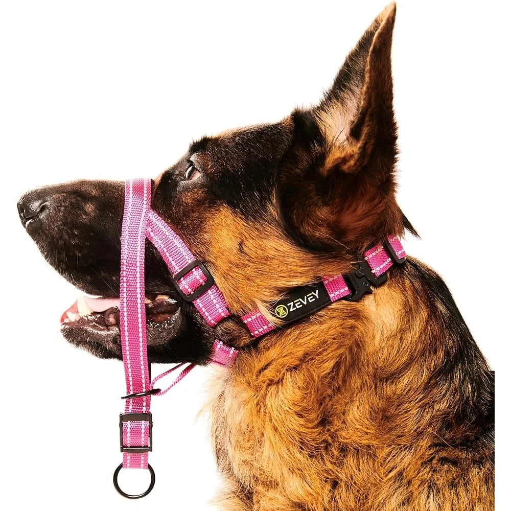 Soft Padded No Pull Dog Head Halter Adjustable Safety Strap Training Collar for Small Medium Large Dogs