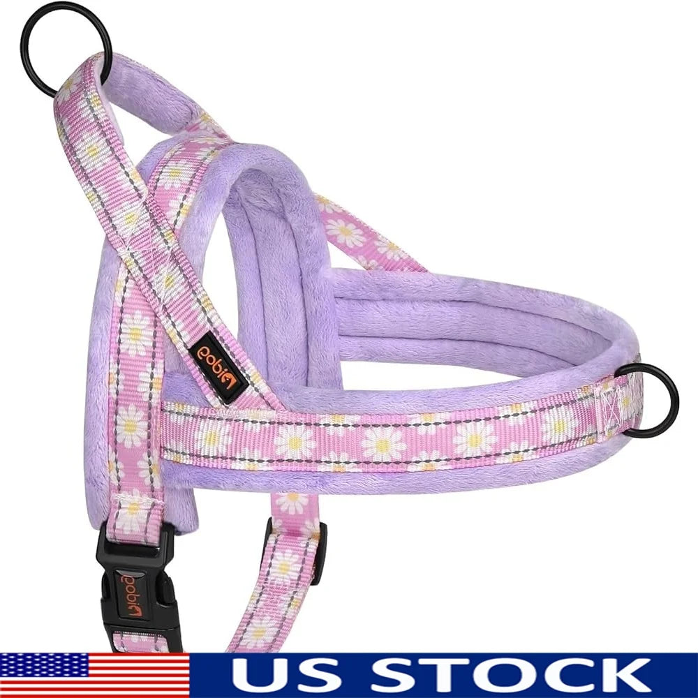 No Pull Dog Harness Soft Padded Easy Walk Adjustable Reflective Quick Release Buckle Comfortable Pet Harness for Training and Outdoor Use