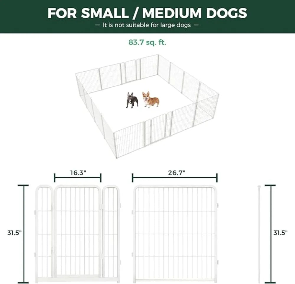 Homeplus Indoor Dog Playpen Heavy Duty 32 Inch 16 Panels