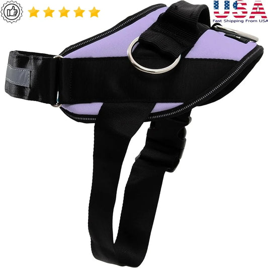 No Pull Dog Harness Reflective Soft Leash Vest With 3 Clips