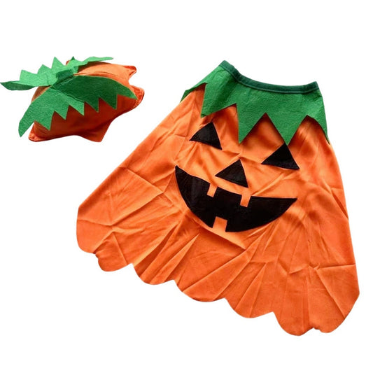 Halloween Cat Costume Kitten Witch Cloak Hat Set For Pets