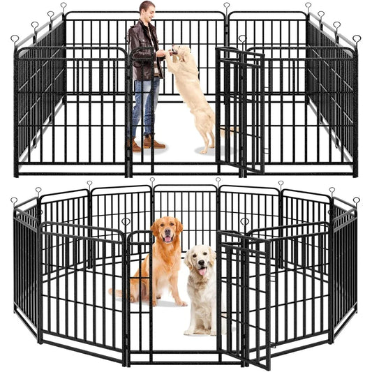 Outdoor Dog Playpen 12 Panels Heavy Duty Fence 40 Inch