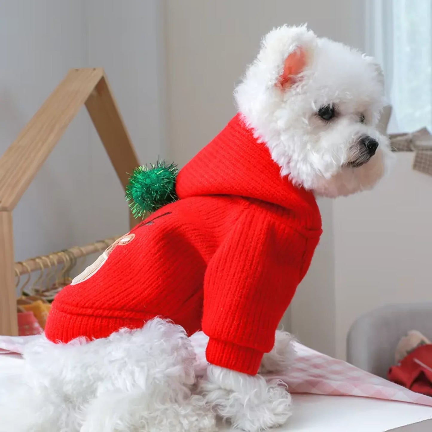 Pet Skirt Dress Warm Winter Coat For Small Dogs Christmas