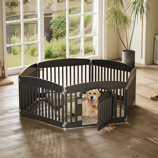 Plastic Dog Playpen 6 Panel 24in Expandable Indoor Fence