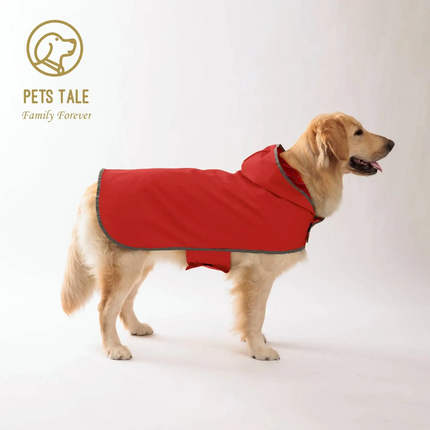 All Weather Dog Raincoat Dual Sided Waterproof Coat Velcro