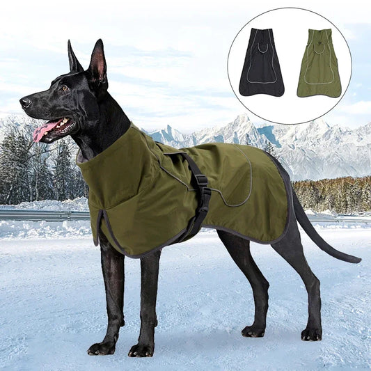 Winter Warm Dog Coat Waterproof Vest Jacket for Large Dogs