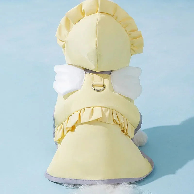 Angel Raincoat For Dogs Waterproof Poncho Style Small Dogs