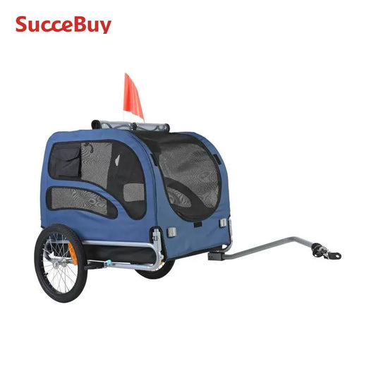 SucceBuy 100 Lbs Pet Cart Bicycle Carrier Dog Trailer