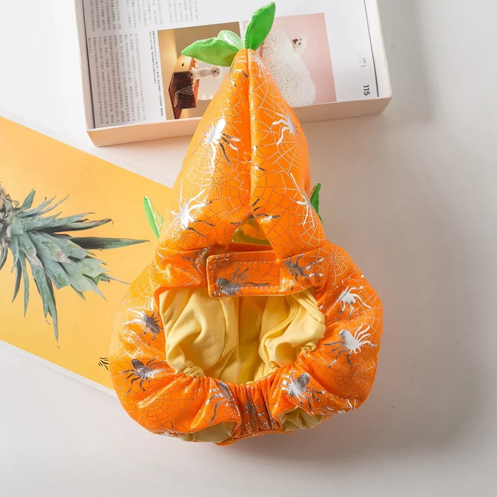 Funny Pumpkin Pet Coat for Halloween Dog Cat Costume Outfit