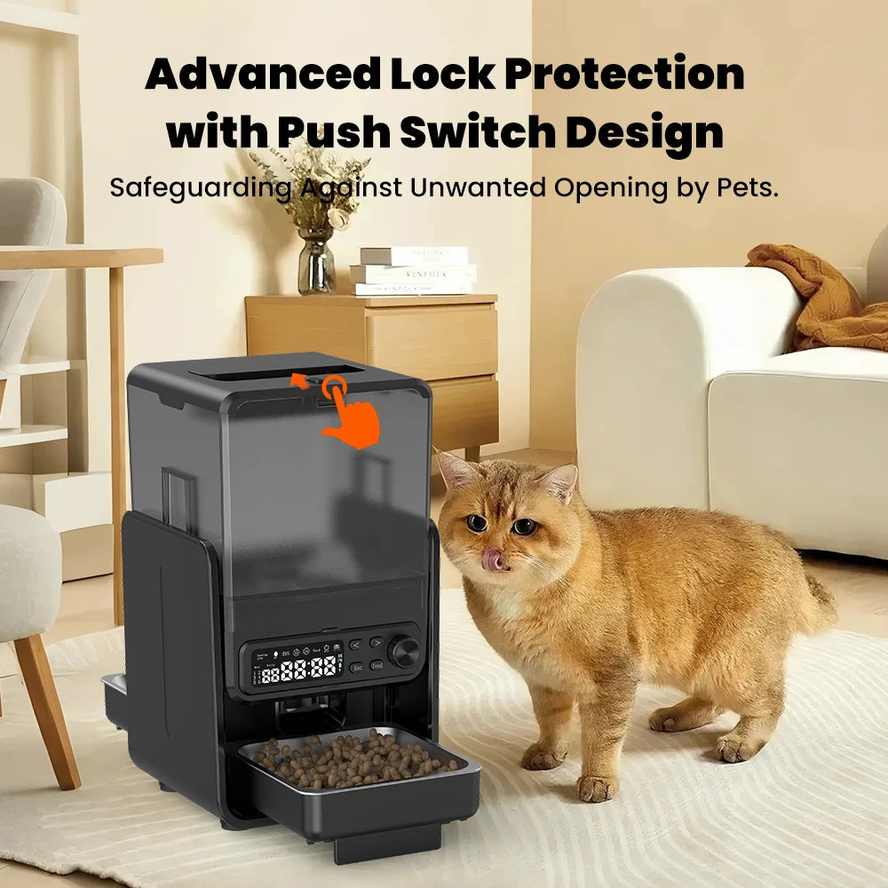 Smart Pet Feeder Automatic for Cats and Dogs Timed Feeding