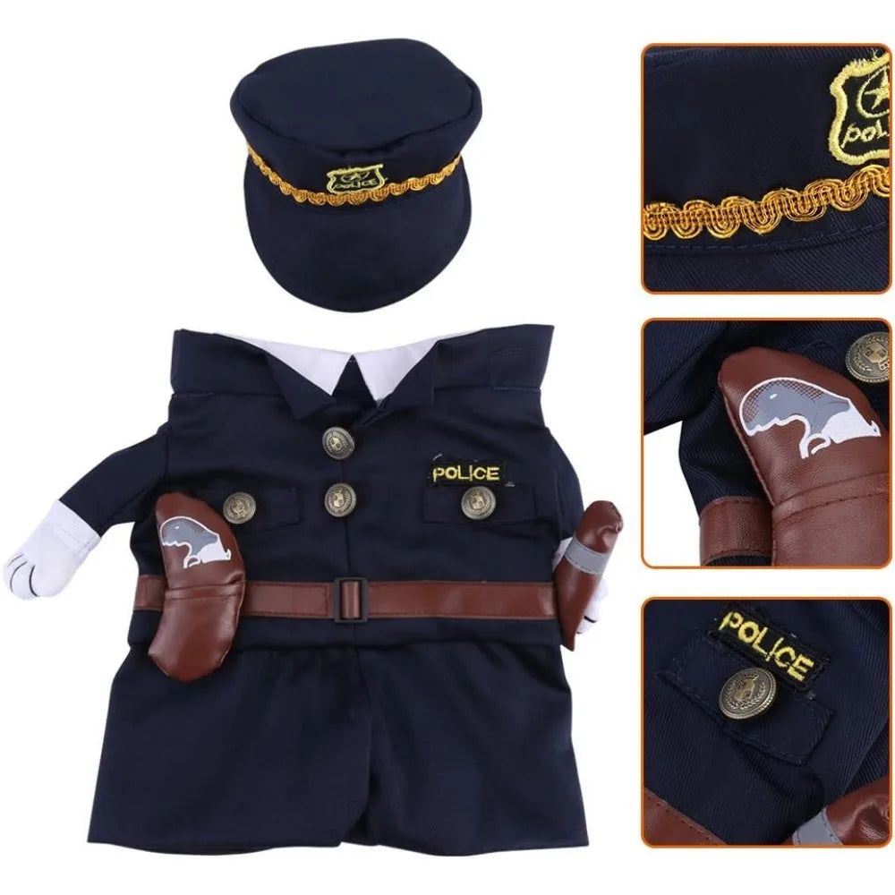 Fdit Pet Costume With Hat For Dogs Cats Halloween Party
