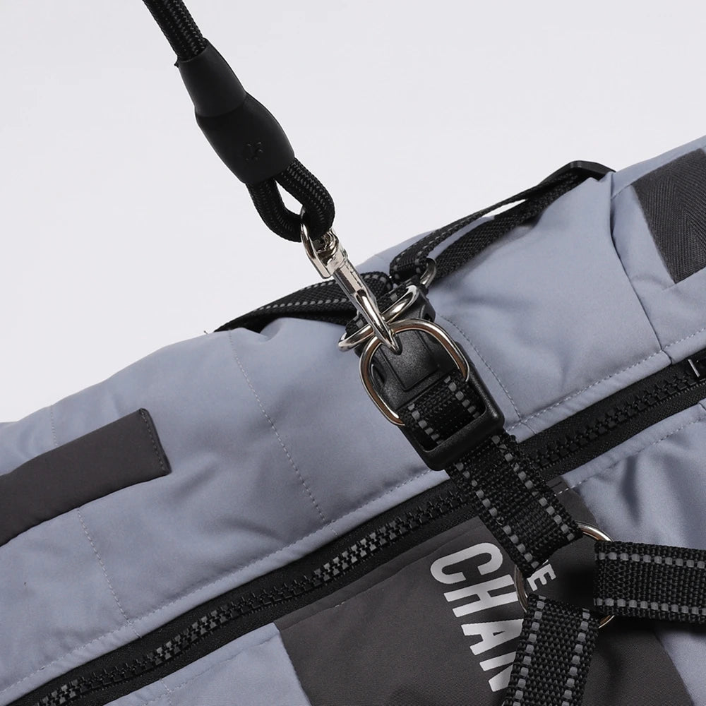 Winter Dog Jacket Harness Waterproof Coat For Large Breeds