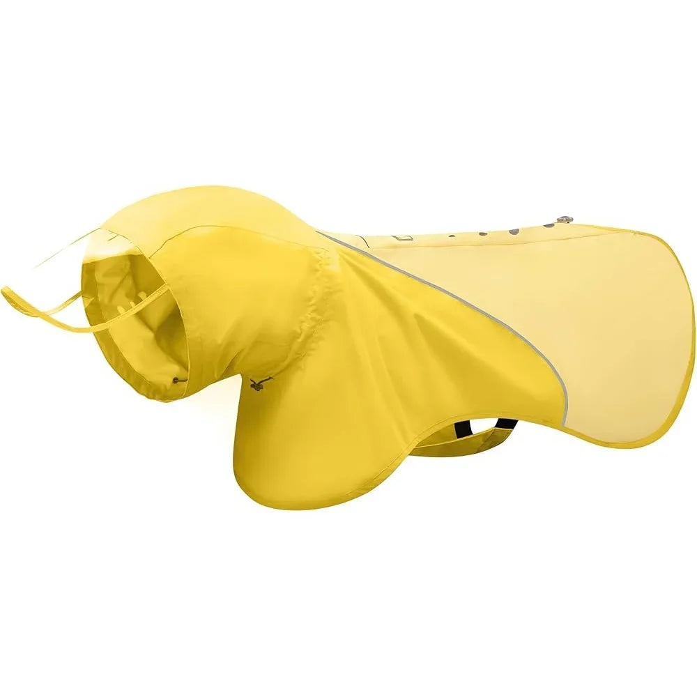 Quick Slip On Waterproof Dog Rain Poncho Lightweight Adjustable Raincoat For All Breeds