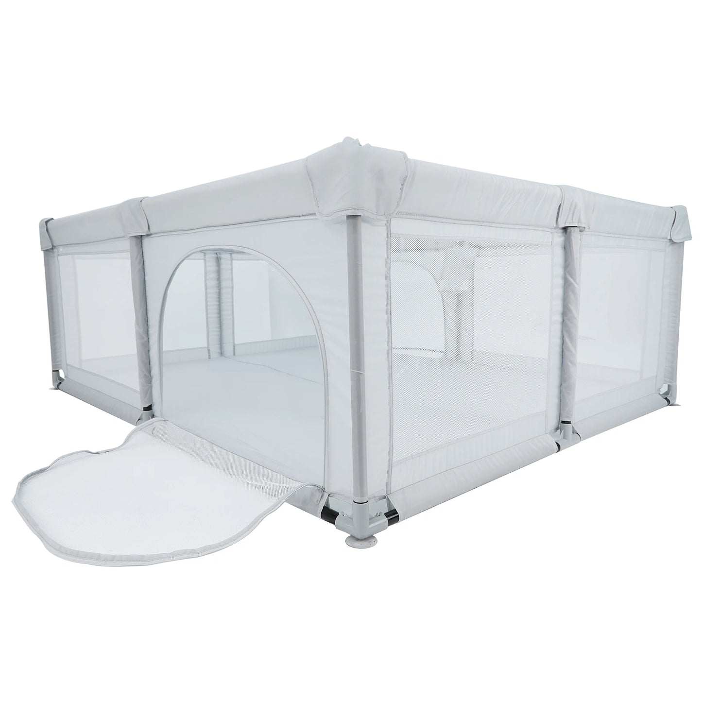 Dog Playpen Indoor Activity Center for Kids with Breathable Mesh Safety Fence