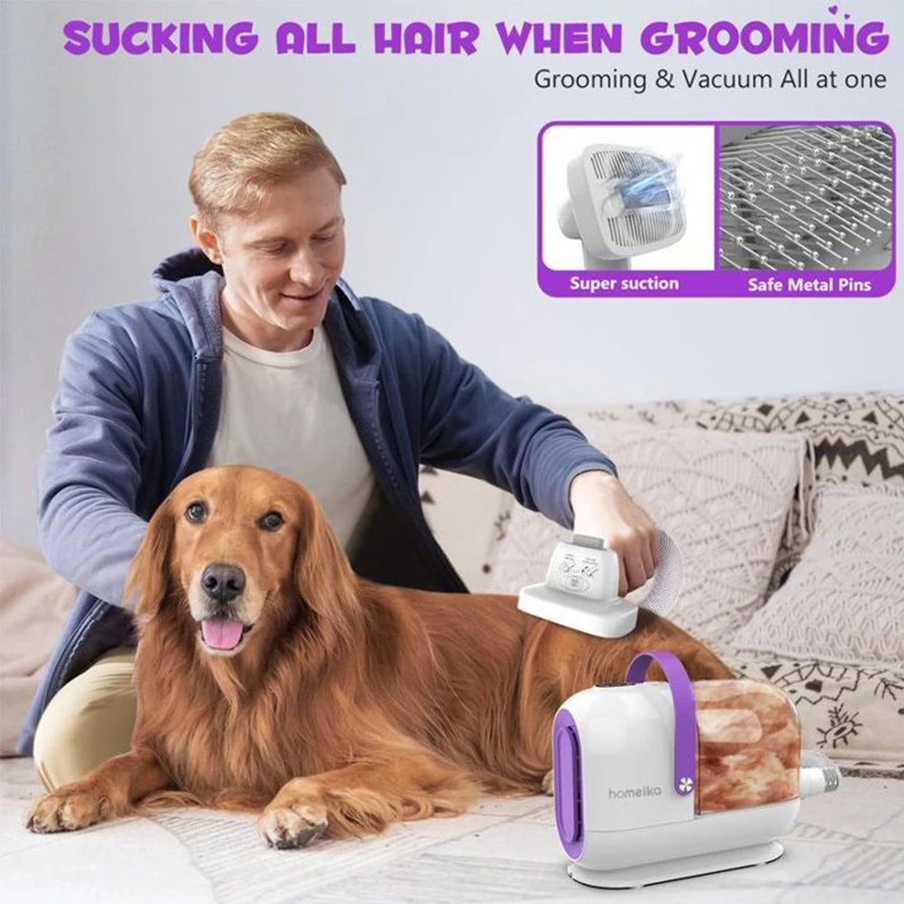 Homeika Dog Grooming Kit 3L Vacuum With Pet Hair Suction