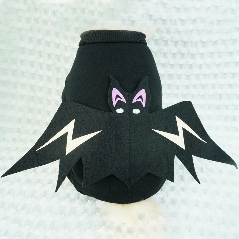 Funny Halloween Bat Costume For Cat And Dog Jumpsuit