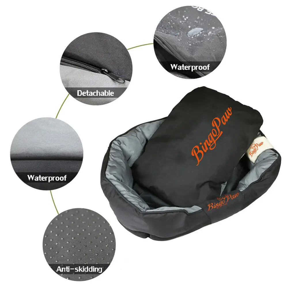 L XL XXL Dog Bed All Season Pet Calming Sleeping Mat Sofa Pet Kennel Cushion Removable Oxford Cover