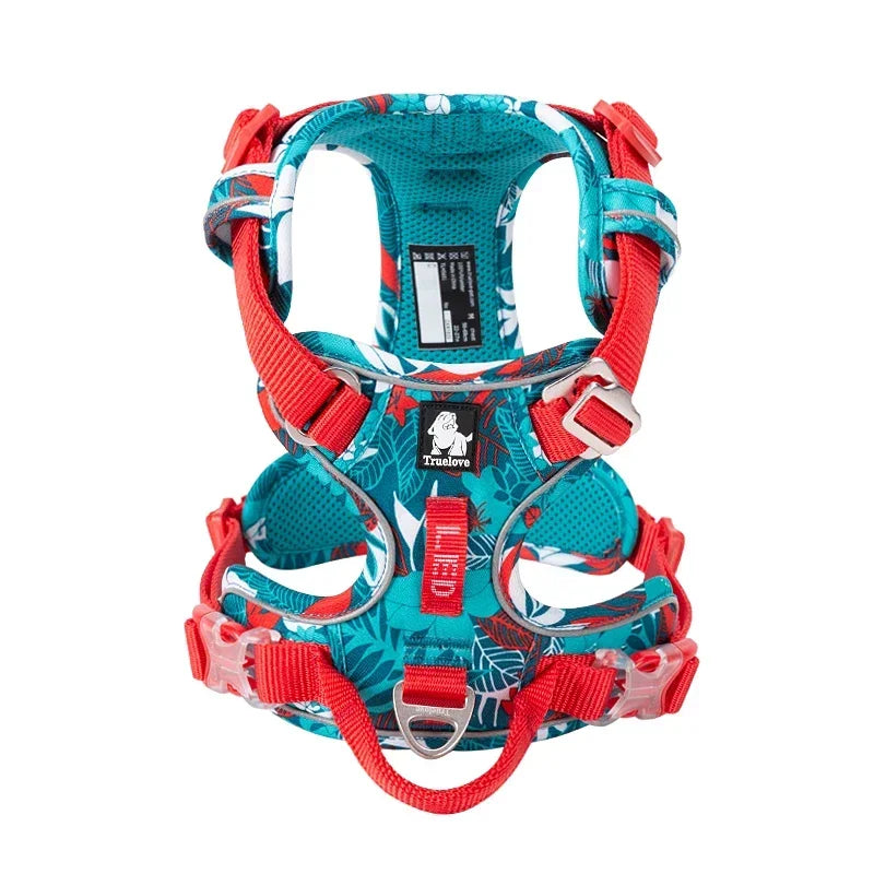 Truelove Explosionproof Dog Harness Camouflage Reflective Nylon Special Edition Upgrade TLH5653 Easy To Adjust
