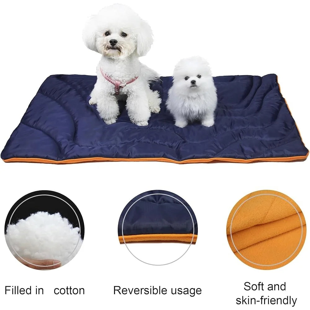 Large Waterproof Dog Mat Portable Travel Cushion Roll Up