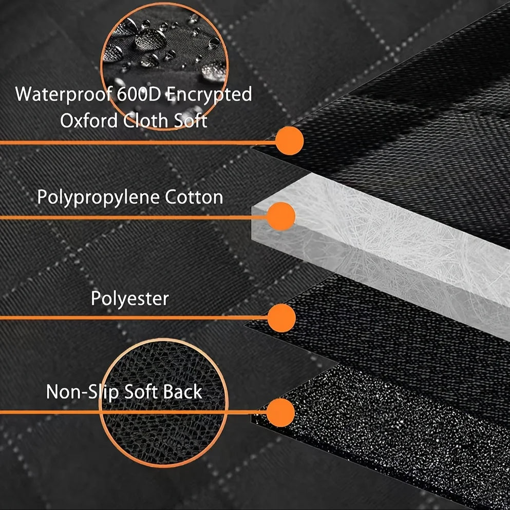 Waterproof 600D Dog Car Seat Cover Hammock Back Seat Cover