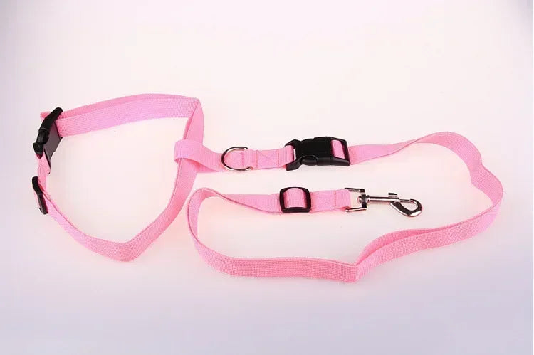 Adjustable Belt Traction Walking Pet Lead with Free Rope for Cats and Dogs - Jogging Supplies and Leash
