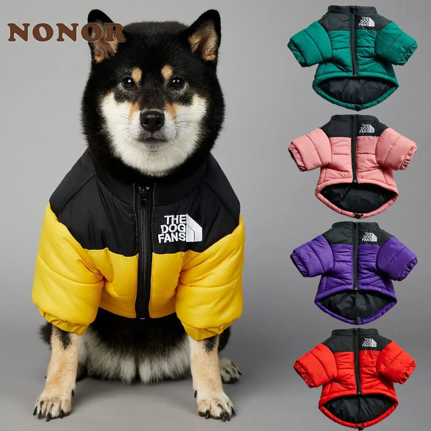 Winter Dog Down Jacket For Small Medium Dogs Warm Coat