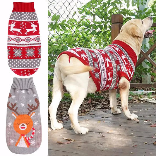 Christmas Pet Dog Sweater XS XXL Warm Autumn Winter Coat
