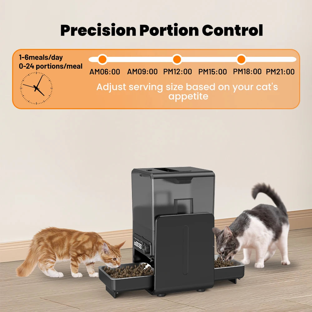 Smart Pet Feeder Automatic for Cats and Dogs Timed Feeding