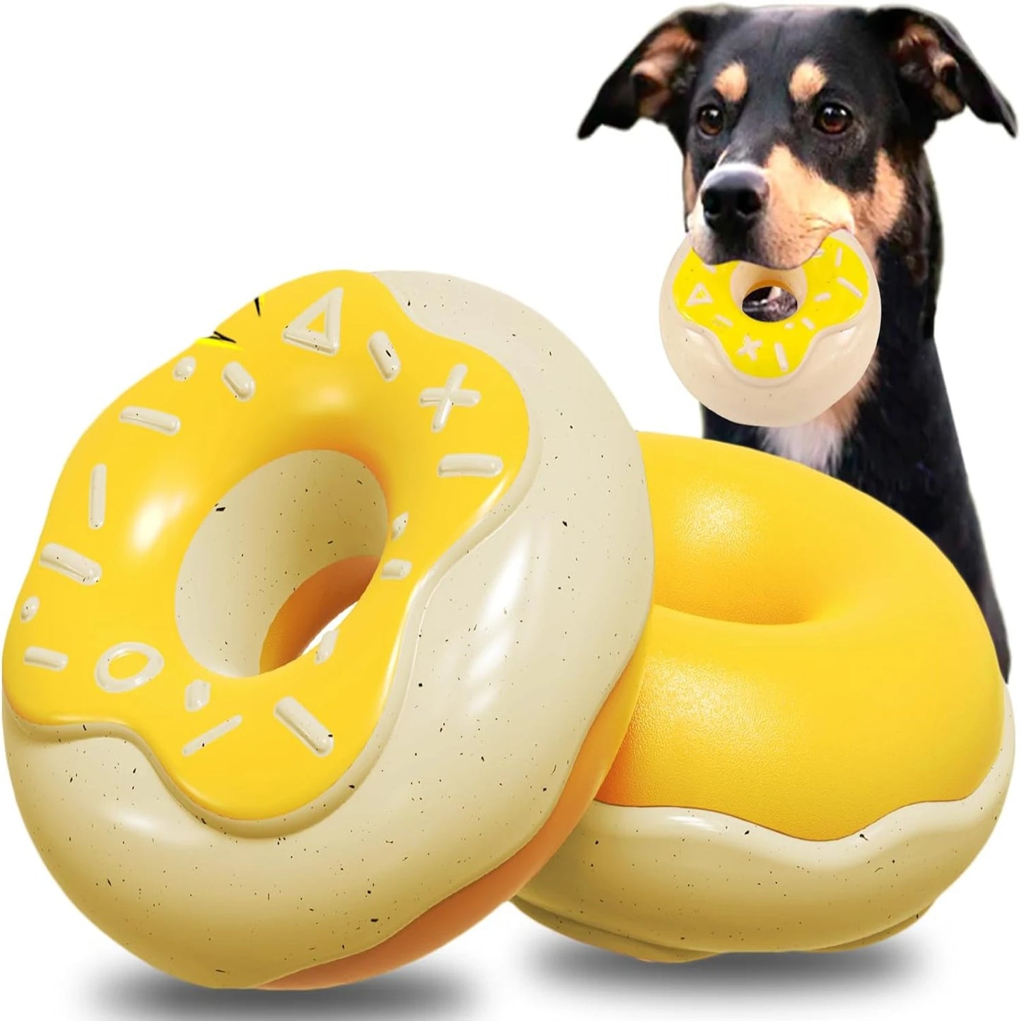 Durable Luffy Milk Flavored Dog Toy for Aggressive Chewers High Quality Engaging Design Yellow Color Hand Washable