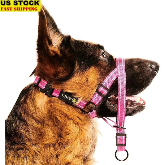 Soft Padded No Pull Dog Head Halter Adjustable Safety Strap Training Collar for Small Medium Large Dogs