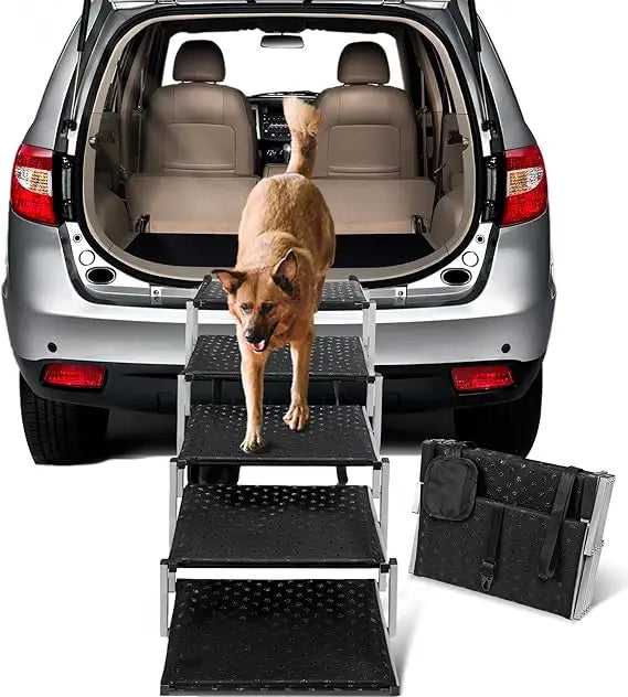Large Dog Ramp Portable Car SUV Truck Steps Up To 200 Lbs