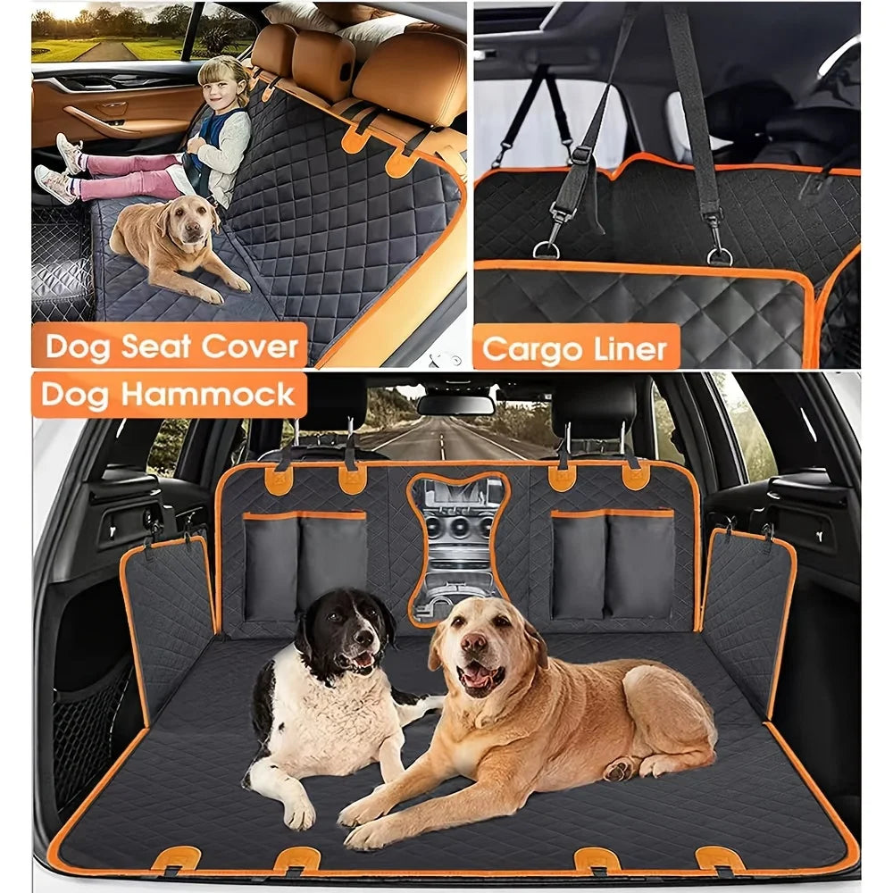 Waterproof 600D Dog Car Seat Cover Hammock Back Seat Cover