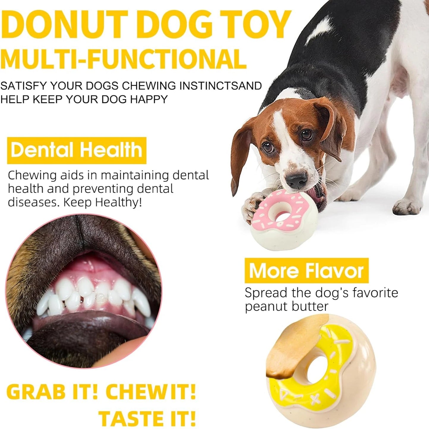Durable Luffy Milk Flavored Dog Toy for Aggressive Chewers High Quality Engaging Design Yellow Color Hand Washable