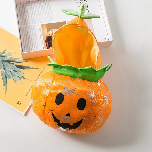 Funny Pumpkin Pet Coat for Halloween Dog Cat Costume Outfit