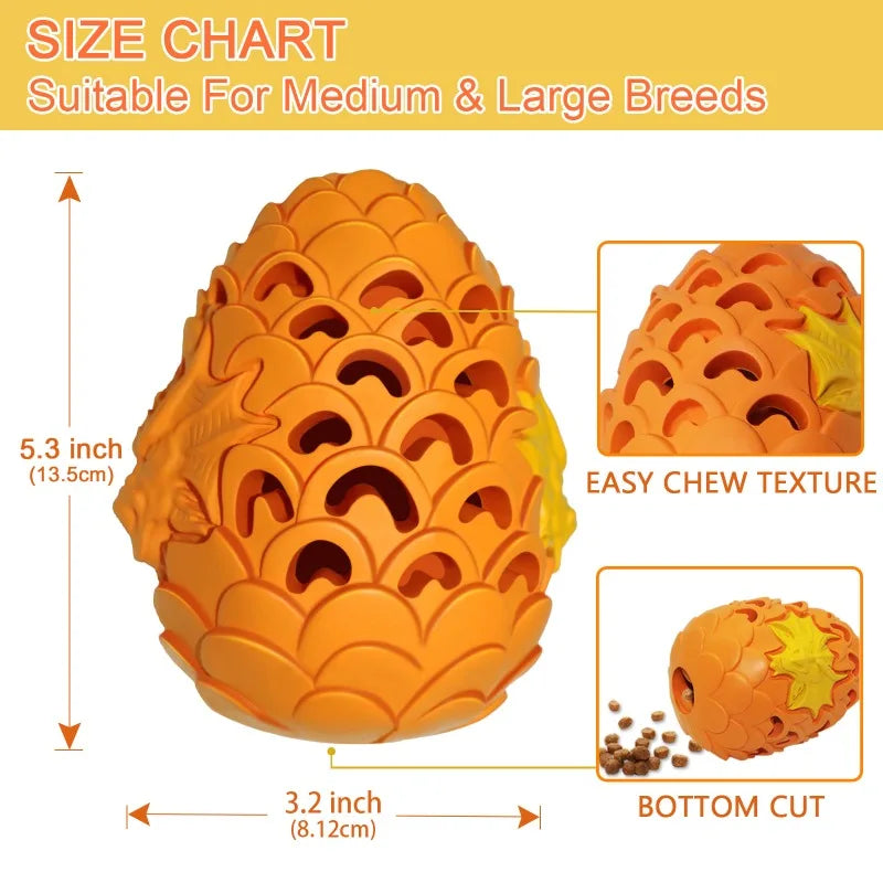 Dragon Egg Dog Chew Toy Aggressive Chewers Indestructible
