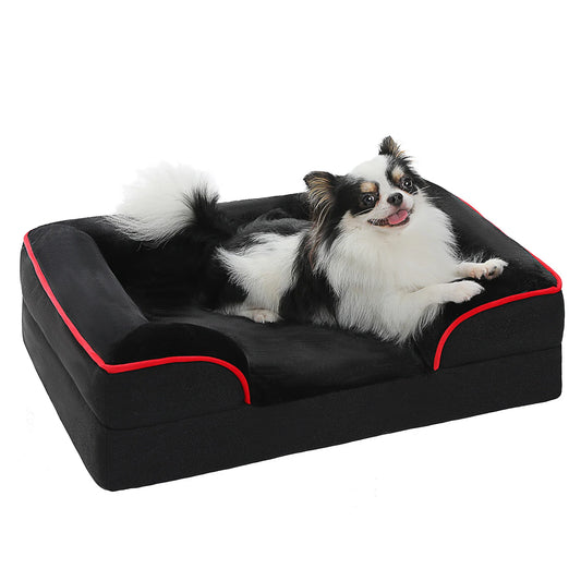 Large Dog Bed Removable Cover Washable Plush Corduroy