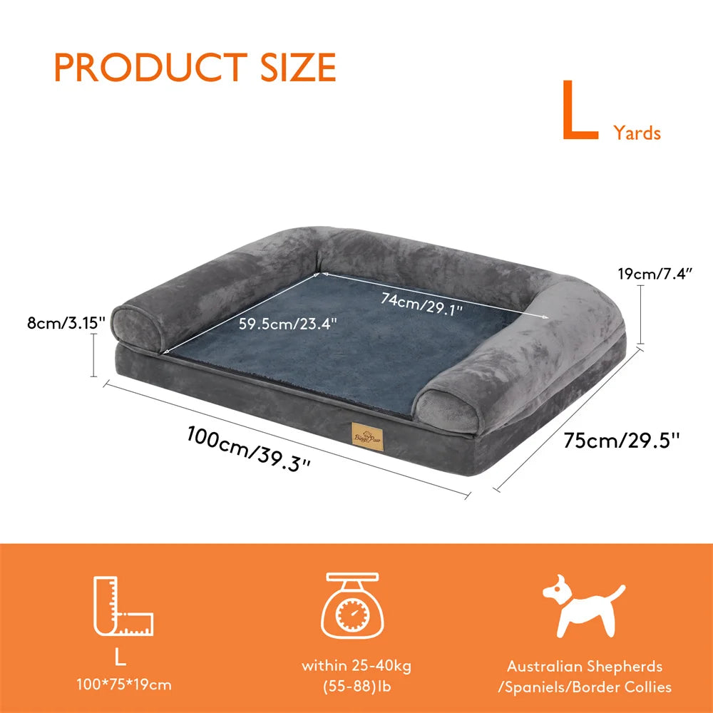 XXXL Calming Orthopedic Waterproof Memory Foam Dog Bed