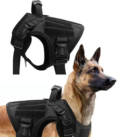 Medium And Large Dog Tactical Vest Nylon Harness Training