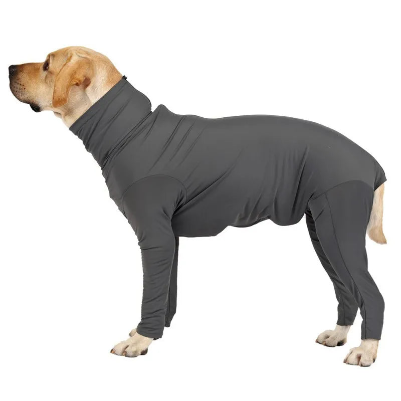 Long Sleeve One Piece Dog Pajamas For Post Surgery Recovery