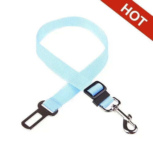 Adjustable Dog Car Seat Belt Harness Clip Safety Lever Vehicle For Cats Pets All Seasons