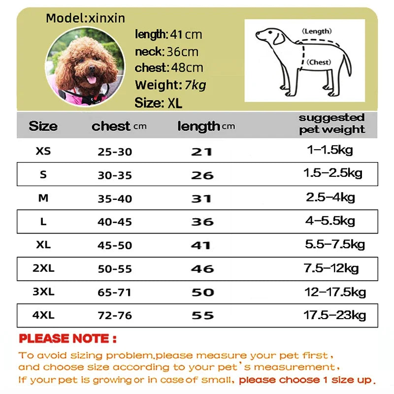 Waterproof Dog Raincoat Jumpsuit With Dog Face Print Coat