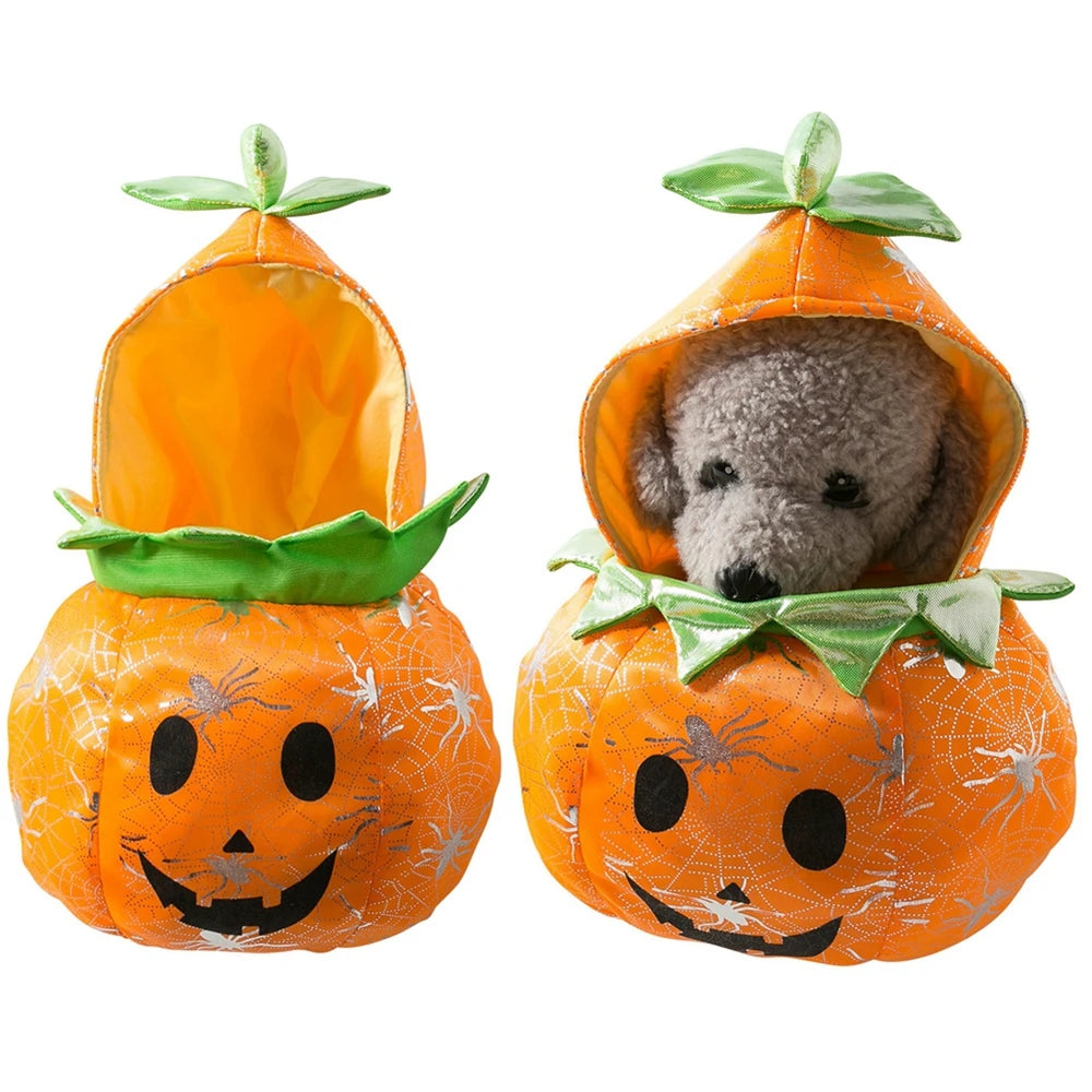 Halloween Dog Costumes Pumpkin Jumpsuit For French Bulldog