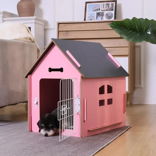 Cozy Wooden Indoor Dog House For Small Pets And Cats