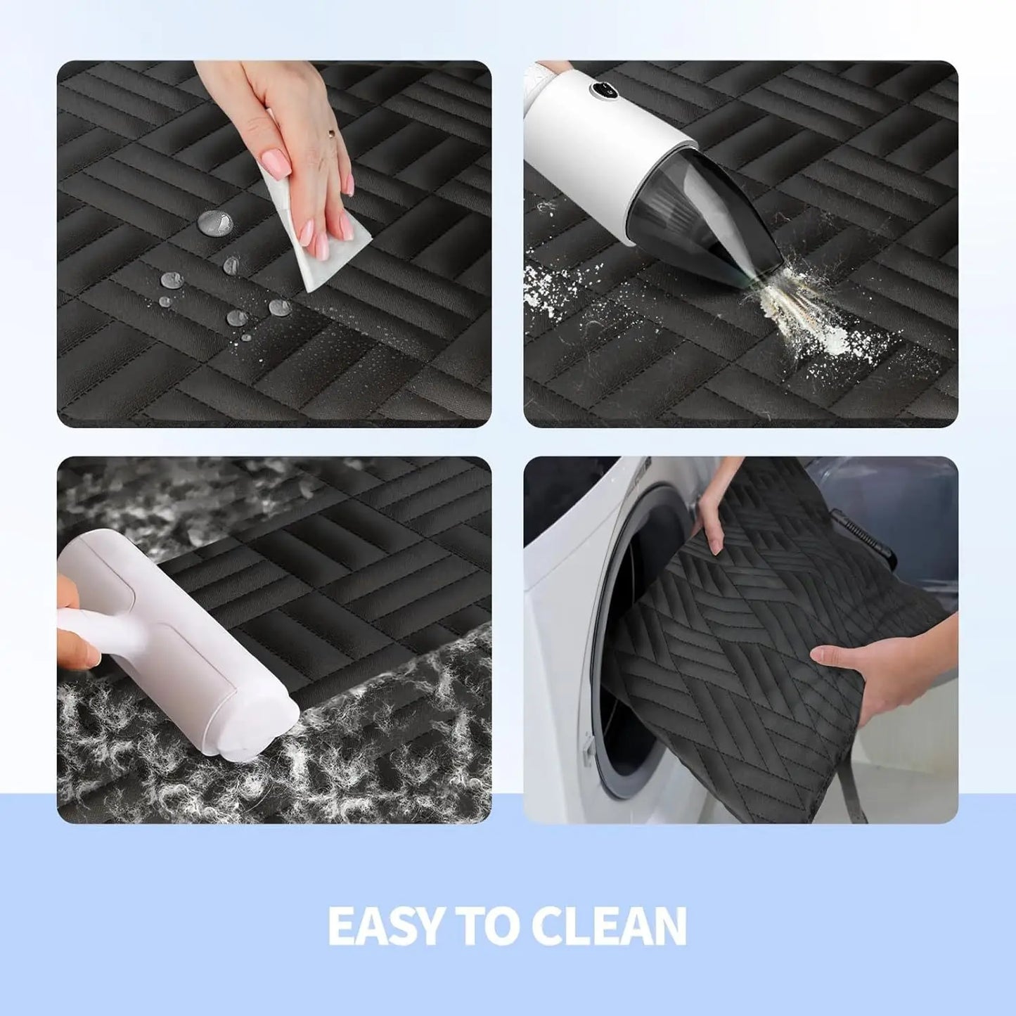 Dog Car Seat Cover Back Seat Extender Waterproof 400 Pounds
