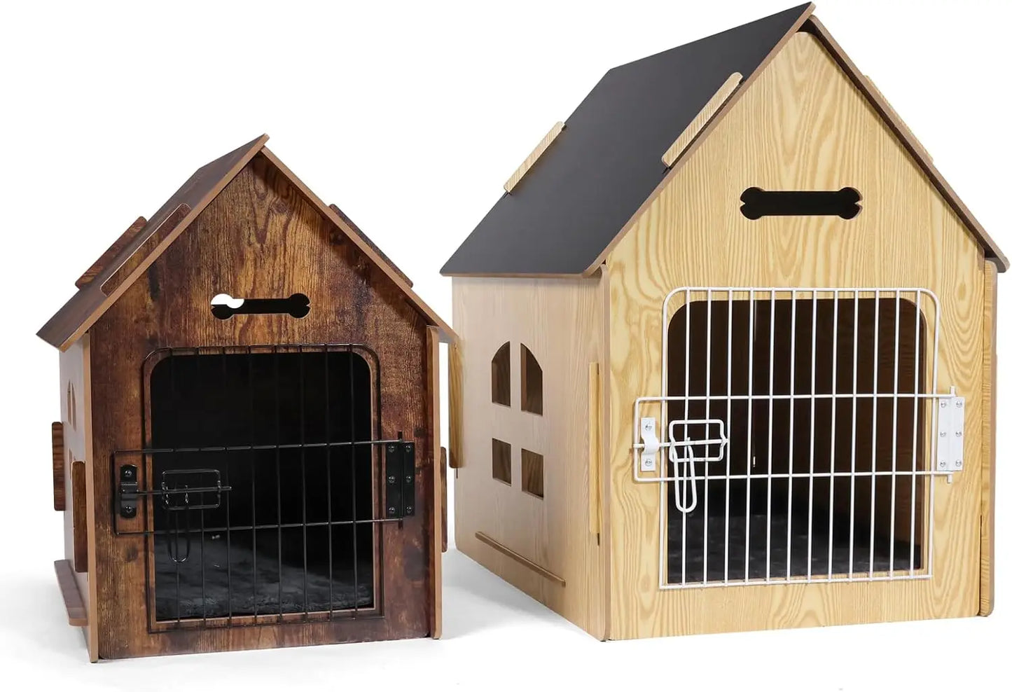 Dog House Indoor for Small Dogs and Cats Cozy Wooden Design with Air Vents and Elevated Floor