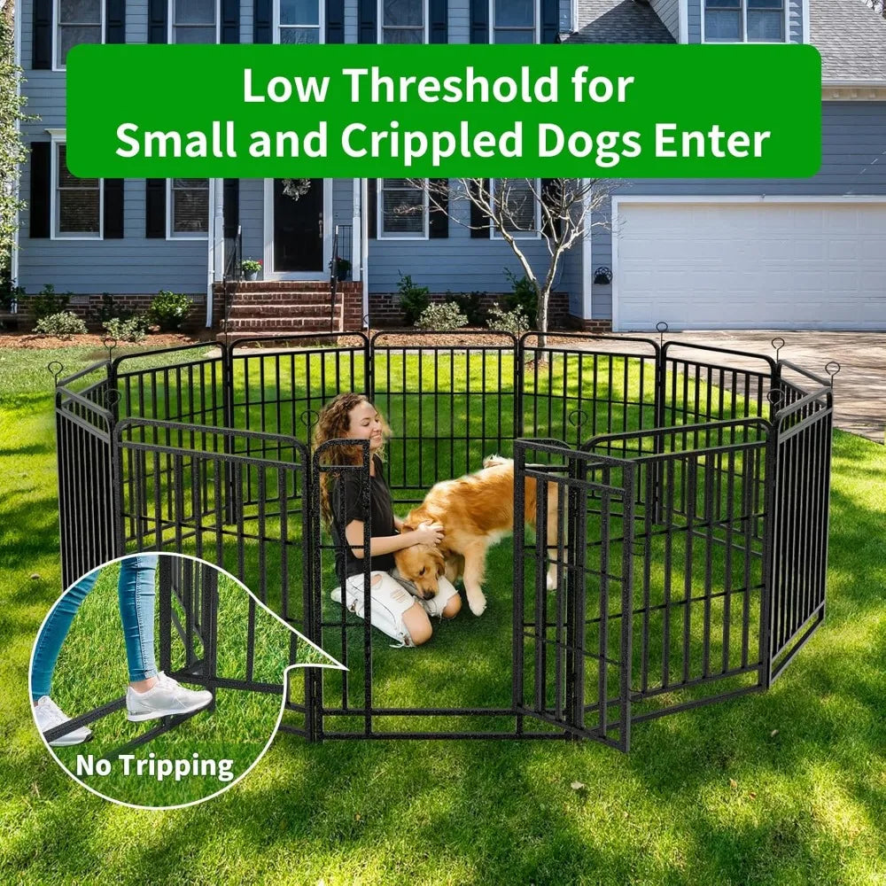 Outdoor Dog Playpen 12 Panels Heavy Duty Fence 40 Inch
