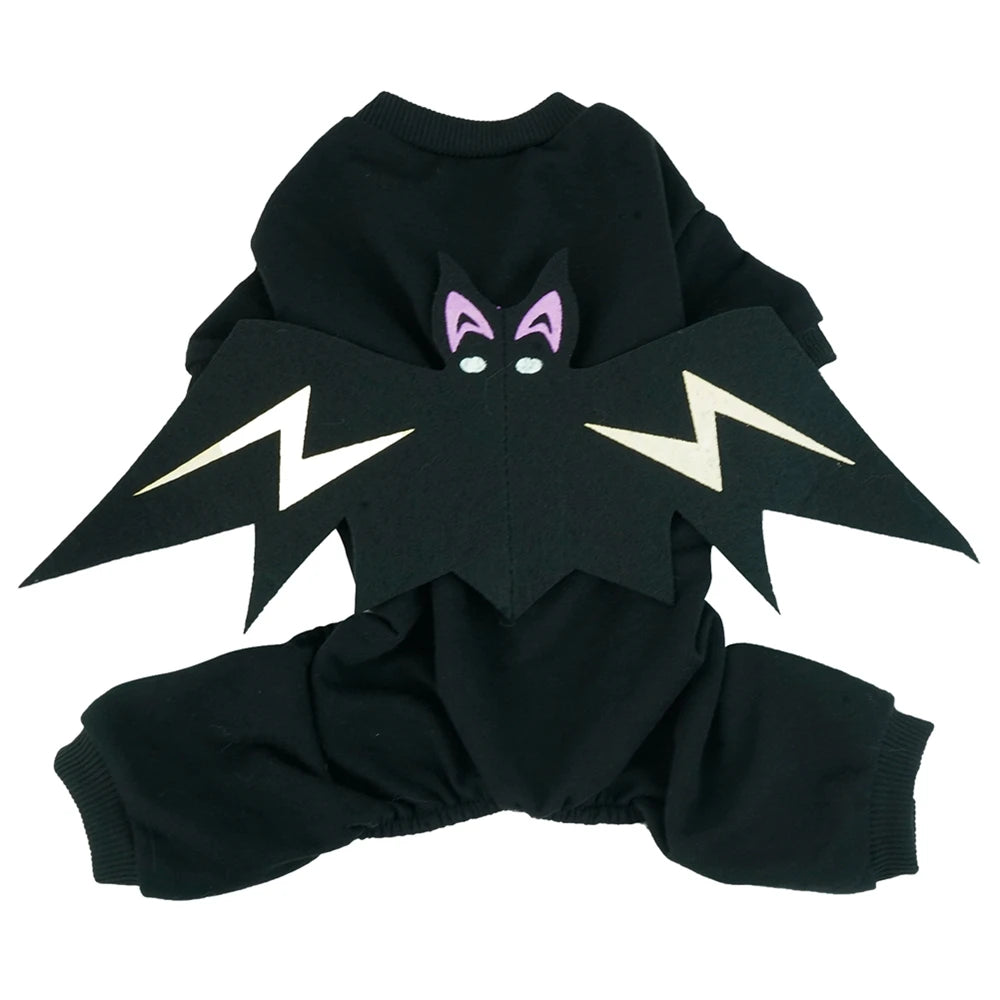 Funny Halloween Bat Costume For Cat And Dog Jumpsuit