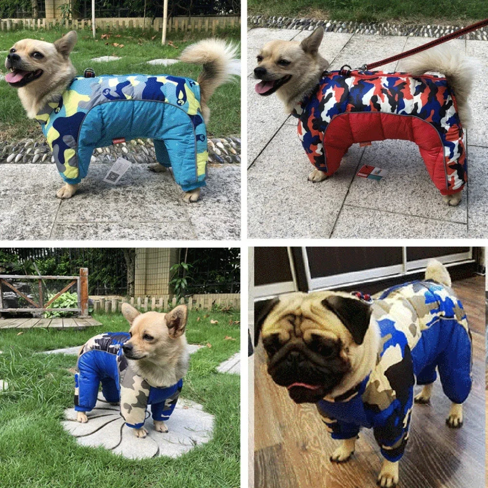 Warm Fleece Small Dog Winter Coat Pup Puffer Reflective