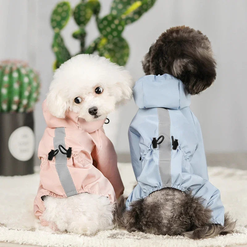 Four Legged Waterproof Raincoat For Spring And Summer Dog